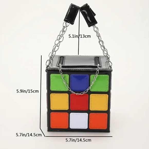 NWT RUBIK'S CUBE BAG ❤️💙💚🧡🤍💛 - Picture 16 of 17